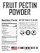 Fruit Pectin Powder for Jams and Jellies - Natural, Vegan and NON-GMO. Premium Bulk ingredient - 350 Grams (12.35 oz) Value Size Bag