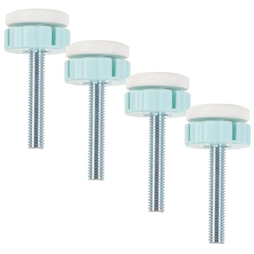 Toddmomy 4 Tornillos Metálicos de Fijación sin Perforación para Puerta de Seguridad Infantil, Varillas Roscadas Ajustables para Barrera de Protección en Escaleras, Accesorios para Puertas