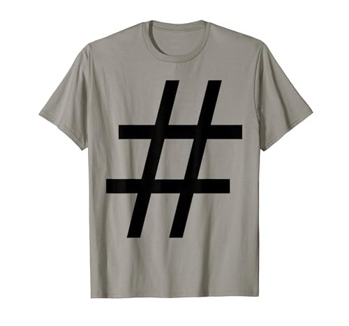 Hashtag Social Media Costume Shirt for Halloween