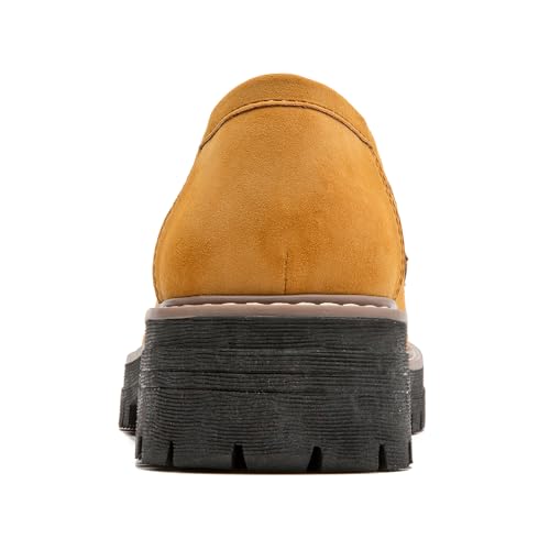 Image of Womens Loafers Shoes Platform Chunky Penny Loafer Lug Sole Comfortable Slip On Work Office Business Casual Dress Shoes, US Size 5-11.5