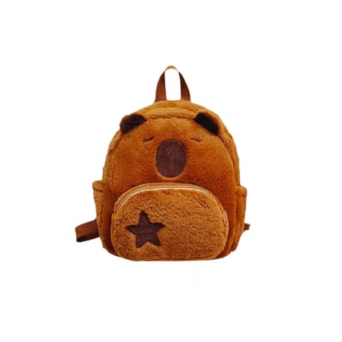 Mochila Infantil Capivara Pelúcia 3D — Fofa, Divertida, Macia e Ideal para Passeios