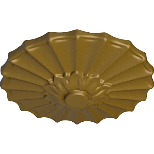 Image of Ekena Millwork CM09SHGLS 9 inch x 1-3 /8 inch Shakuras Ceiling Medallion, Gold