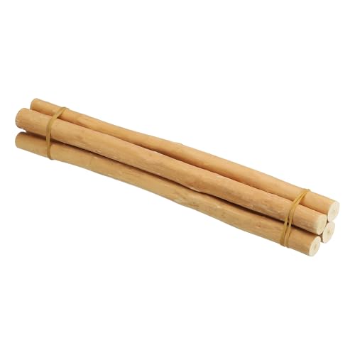 PATIKIL 4本入り / 40cm 木製丸太棒 直径0.6〜1.2インチ 天然流木 工芸用 木製クラフトスティック DIY クラフト 写真小道具 流木装飾 木色