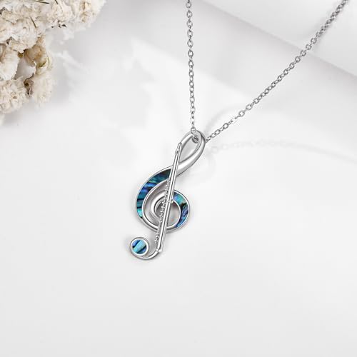 Collier clé de sol argent anti-allergie résistant pour peau sensible - 5