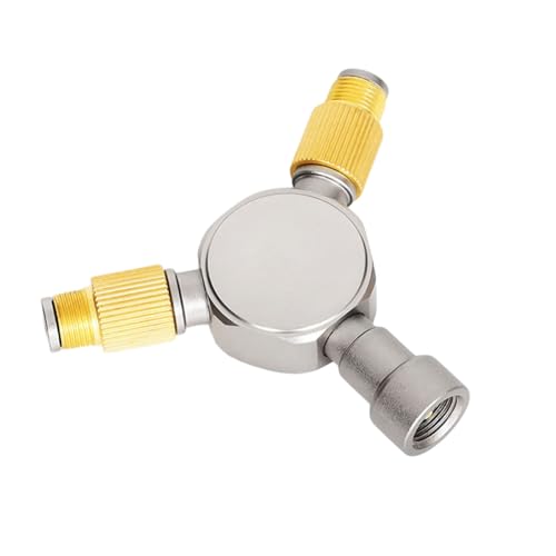LLHCF Adaptador de estufa de campamento de consumo, distribuidor de aluminio para exteriores, tanques de uso seguro, distribuidor de cabezal de conversión