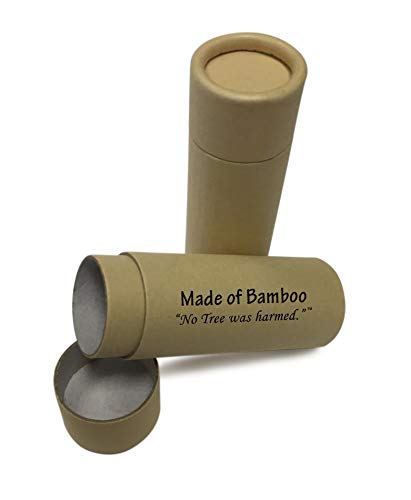 No Tree Was Harmed 1 OZ Kraft Paperboard Lip Balm/Salve/Cosmetic Tubes (32 Pack) Bamboo Kraft Cardboard, Empty DIY Lipstick Chap Lips Stick Containers Push Up, Sustainable, Compostable, Biodegradable
