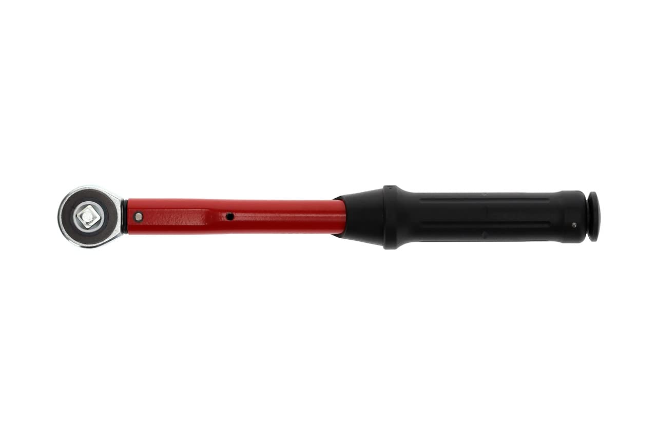 GEDORE red Drehmomentschlüssel für Links- und Rechtsgewinde, 1/4 Zoll, 5-25 Nm, Stahlrohr, Rot/Schwarz