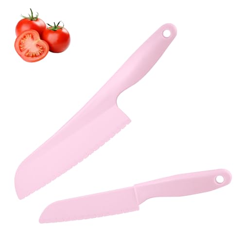 Comparison: Best Knife For Cutting Lettuce 10 2 Pack Lettuce Knife,11-Inch and 8-Inch Nylon Knives,Plastic Lettuce Knife to Prevent Browning,Dishwasher Safe Kitchen Utensils, Perfect for Vegetables, Fruits, Bread, Cake, and Salad(Pink)
