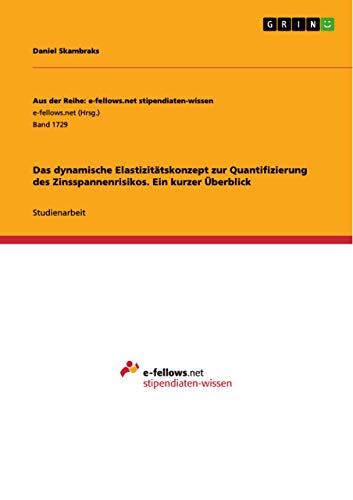 Das dynamische Elastizitätskonzept zur Quantifizierung des Zinsspannenrisikos. Ein kurzer Überblick (German Edition)