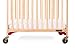 Child Craft Safe Haven Daycare Evacuation Wooden Compact Portable Crib with 4