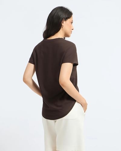 Image of Wellbi Bamboo Women's Tshirt - Ultra-Soft, Breathable & Sustainable | Premium Cotton Blend for Supreme Comfort | Stylish & Eco-Friendly T-Shirt for Women | Tshirt Women Cotton