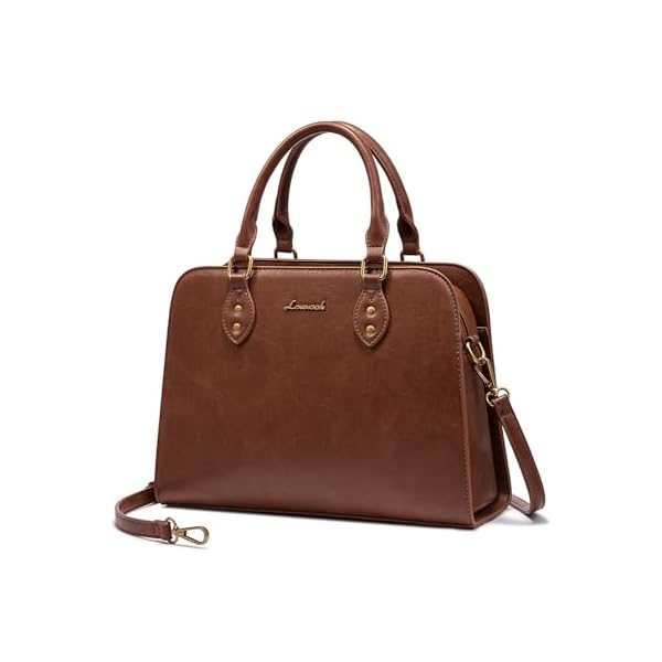 LOVEVOOK Purses and Handbags for Women, Vintage-Style Leather Top Handle Shoulder Bag Satchel Tote Crossbody Purse for Ladies