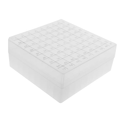 Ciieeo Freezer Storage Box Small Tube Storage Test Tube Rack 1.5ml 1.8ml 2ml Vial Holder Sturdy Safe Lab Use