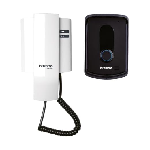 intelbras Porteiro Residencial IPR 8010 Preto, Preto/Branco