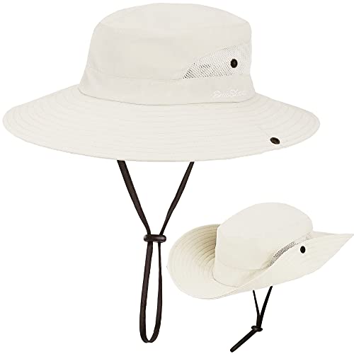 Sombrero de sol para mujer con protección UV y agujero para cola de caballo miniatura 4