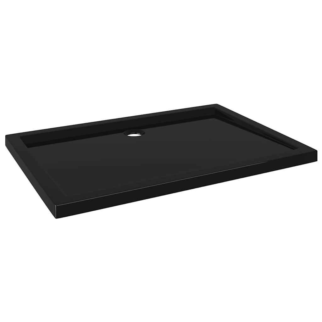 Vidaxl Black Rectangular Abs Shower Base Tray Bathroom Washroom Toilet Lavatory Plumbing Fixture Hardware Shower Parts Unit Walk In Shower Tray Base
