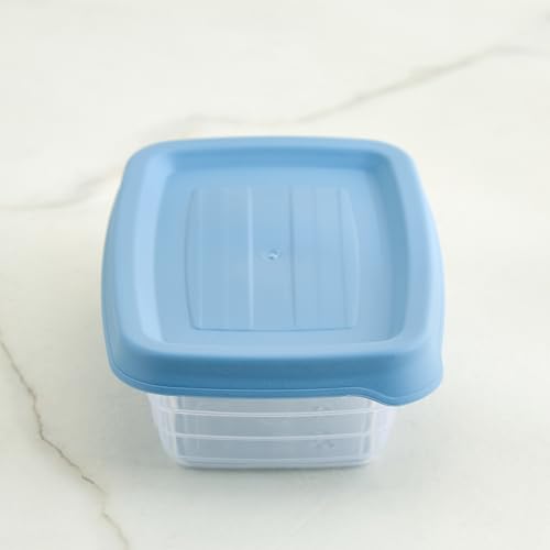 Image of Home Centre |Euphoria Valiant Set of 4 Polypropylene Storage Containers - 150ml|Food Storage|Storage and Containers|Containers and Jars|Blue