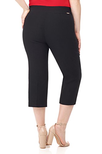 Rekucci Curvy Woman Plus Size Classic Pull-On Stretchy Straight Leg Capri3