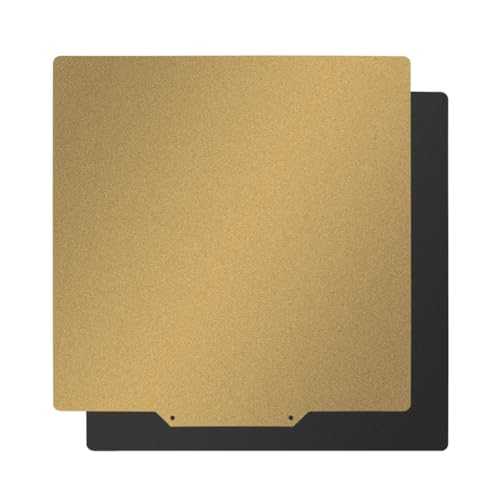 Plaque PEI 235x235 mm anti warping plateau acier trempé poudre doré double face