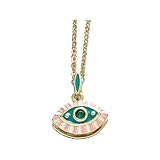 Colgante de mujer Gargantilla de oro turco Collar de mal de ojo para hombres