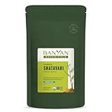 Banyan Botanicals Shatavari Powder, USDA Organic, 1/2 Pound, Asparagus Racemosus, Rejuvenative for Vata and Pitta That Promotes Vitality and Strength.