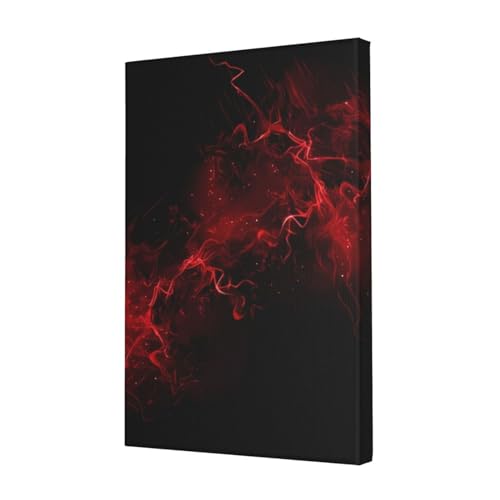 Impression de fond noir et rouge pour decoration murale de bureau à domicile contemporain