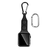 Outdoor Band Compatible with Apple Watch Necklace Fob Clip on Keychain Pendant Lanyard Carabiner Pocket Watch Case Adapter Holder Chain Badge Belt clip Arm Ankle Nurse Strap Iwatch Necklace Women Men