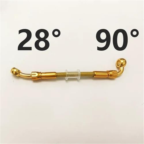 Manguera aceite M10 trenzada para evitar tacto esponjoso con tubo de freno de 50 cm 3
