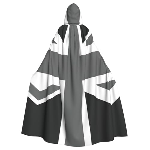 Cape médiévale à capuche drapeau Royaume-Uni pour homme et femme