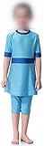 Photo Gallery wowdecor costume da bagno musulmano per bambina, 2 pezzi a maniche corte, blu cielo, m Photo Gallery wowdecor costume da bagno musulmano per bambina, 2 pezzi a maniche corte, blu cielo, m