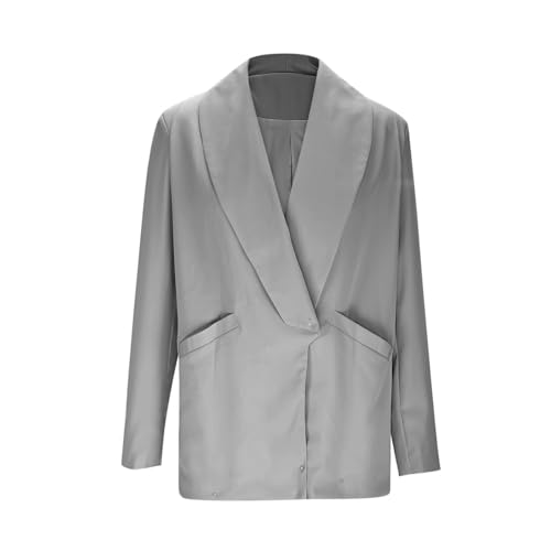 Women Blazers for Work Long Sleeve Lapel Open Front Blazer Lightweight Suit Jacket Work Office Outfits with Pockets4