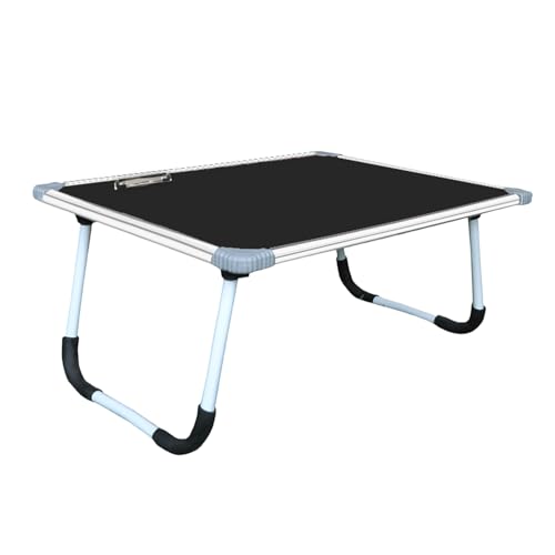 Image of YAJNAS Multipurpose Whiteboard & Laptop Table | Portable Study & Lap Desk for Bed with Laptop Support | Foldable Lap Bed Table, Ideal for Home & Office Presentation - (15 x 26, Black)