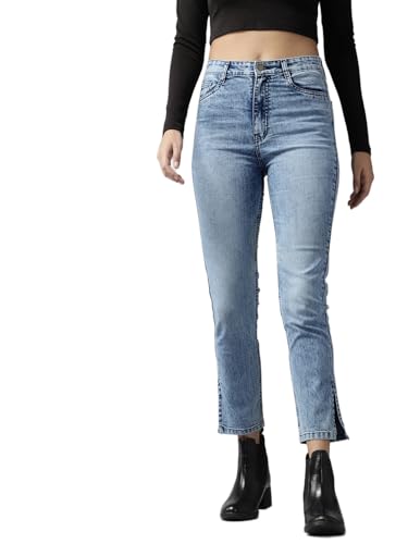 Image of GUTI Womens High Rise Crop Length Jeans()