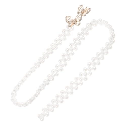 Didiseaon Pearl Waist Chain for Women Adjustable Dress Belt Accessory for Brides and Special Occasions Lightweight and Comfortable Sash for Weddings and Parties