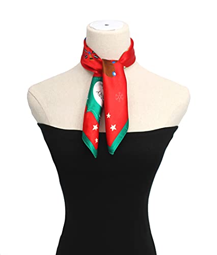 Image of ANDANTINO 100% Mulberry Silk Scarf -21 inch Square Neckerchief with Gift Packed