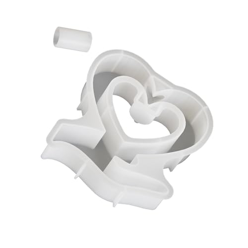 Silikon hartsformar berlock hjärta små vaser formar heminredning hantverk form gör liten vas för växtälskare