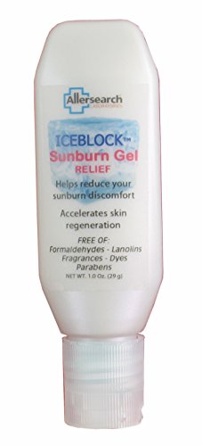 Allersearch Laboratories Iceblock Sunburn Relief Gel, 1 Ounce