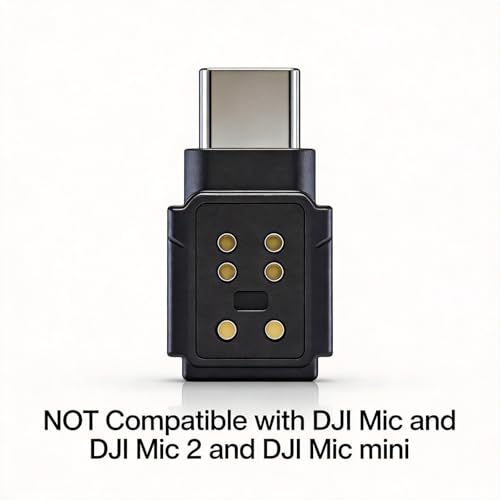 Adaptador de smartphone para DJI Mic 3 audio USB C Mac 3