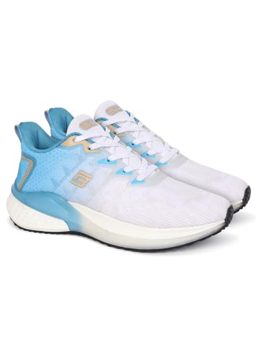 Image of Birde Stylish Comfortable Regular Wear EVA-TPR-TPU Running Black:White (Branded Box) Sports Shoes for Men