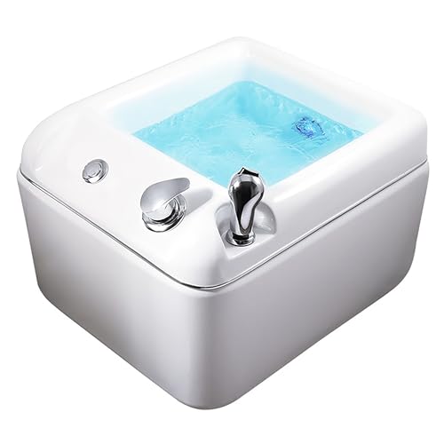 ZGNMK Foot Spa, Foot Bath Massager with Heat, Bubbles, Red Light, Ergonomic Acupressure Massage Points, Soothe & Relax Tired Feet, Foot soak for Foot spa, Suitable for Home and Hotel