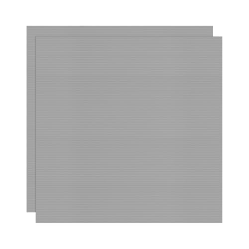 Image of M METERXITY 2-Pack Corrugated Plastic Sheets, 16 Inch x 16 Inch Waterproof Blank Corrugated Poster Board Yard Signs for Garage Sale /Office /Classroom /Party /Lawn Sign Road [3mm Thick, Gray]