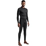 Dark Lightning Full Body Wetsuits for Men, Men's Wet Suit for Cold Water Swimming, Diving Surfing Snorkeling Kayaking Triathlon Wetsuit, Black,3/2mm,XL