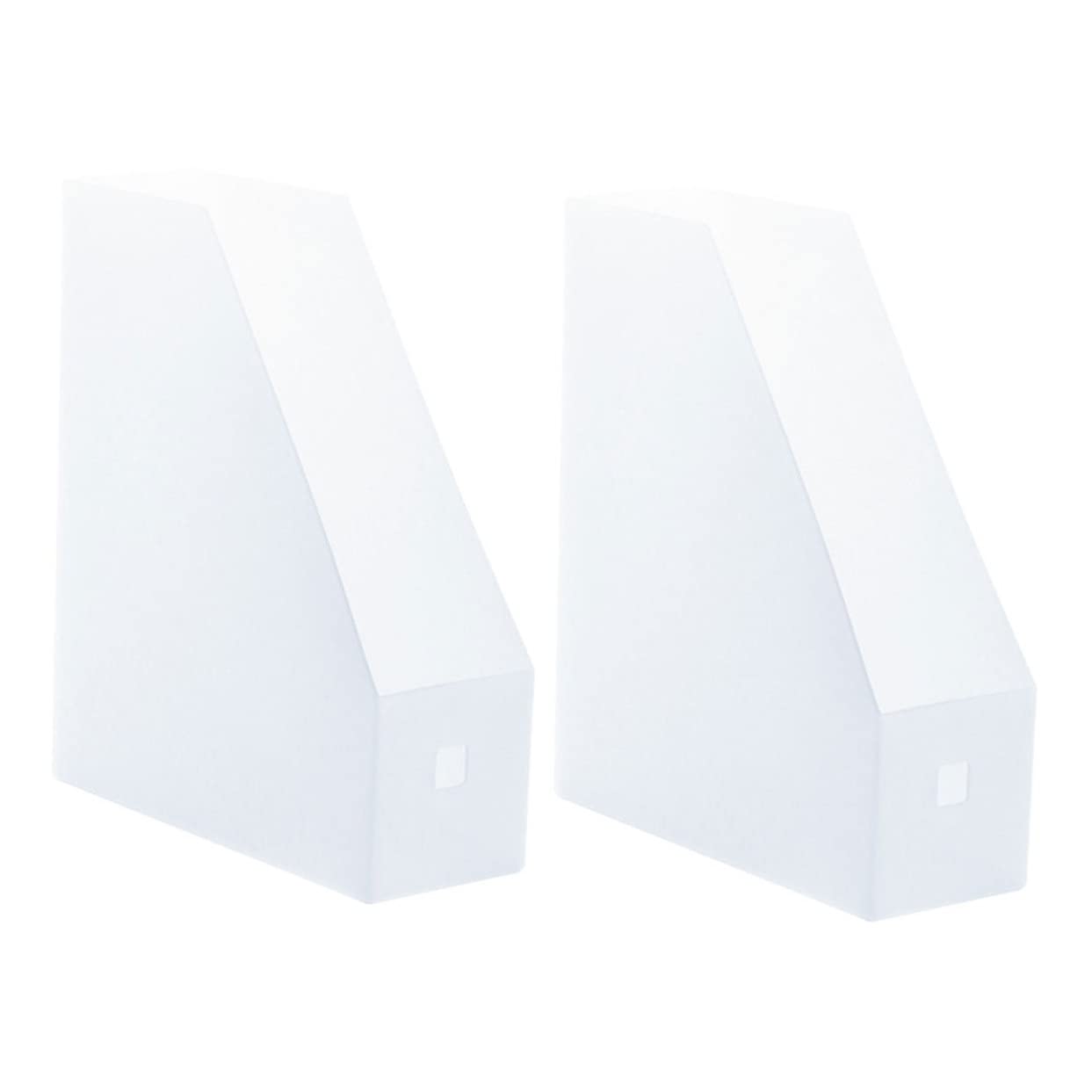 Housoutil Document Rack Plastic File Organizer Office Storage Rack Decorative File Boxes