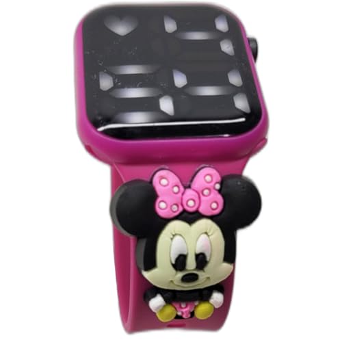 Relógio digital Infantil Minnie Resistente à Água