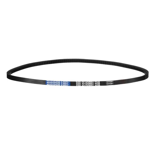 Image of AX38 Belt, Raw Edge Cogged Industrial Rubber EPDM V-Belt, Pack of 1 | 1 /2 inch(13mm) Width x 38 inch(965mm) Inside Circumference x 5 /16 inch(8mm) Height