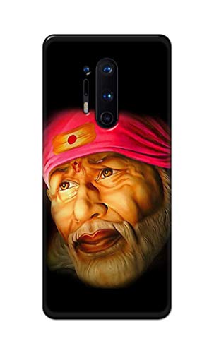 Image of PRINTFIDAA Sai Baba Lord Shiridi Great God Hinduism Religious Hard Back Cover for OnePlus 8 Pro Back Cover -(P6) KAT1002