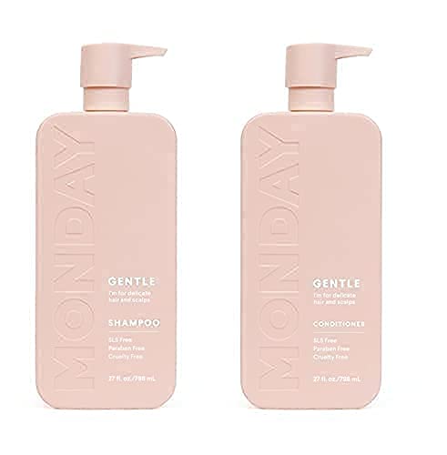 MONDAY HAIRCARE Gentle Bathroom Twin Pack (Shampoo + Conditioner) 887ml