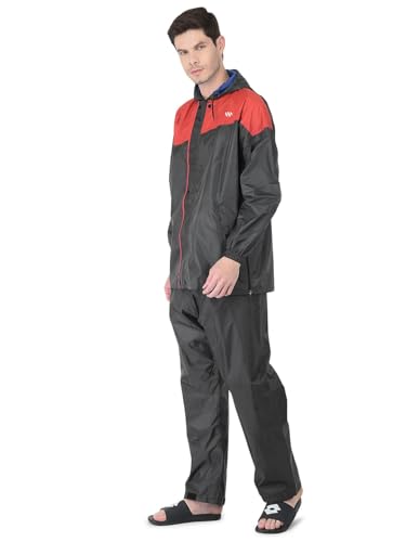 Image of Ranger Unisex 1 Set Rain Suit with Hooded Jacket & Trouser | TPU Coated Bike Riding Wear with Seam Sealed Protection