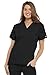 Cherokee Women's S V Neck Scrubs Shirt, Black, Small