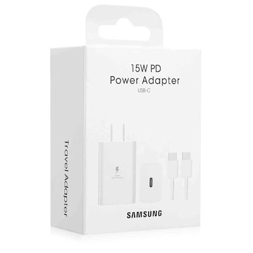 15W QC Fast Charging USB Charger Power Adapter Wall Plug with 4ft USB C to USB Type C Cord for Samsung GalaxyA14/A14 5G/A20/A20e/A20s
